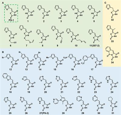 Screening of protonstatin-1 (PS-1) analogs for improved inhibitors of plant plasma membrane H+-ATPase activity